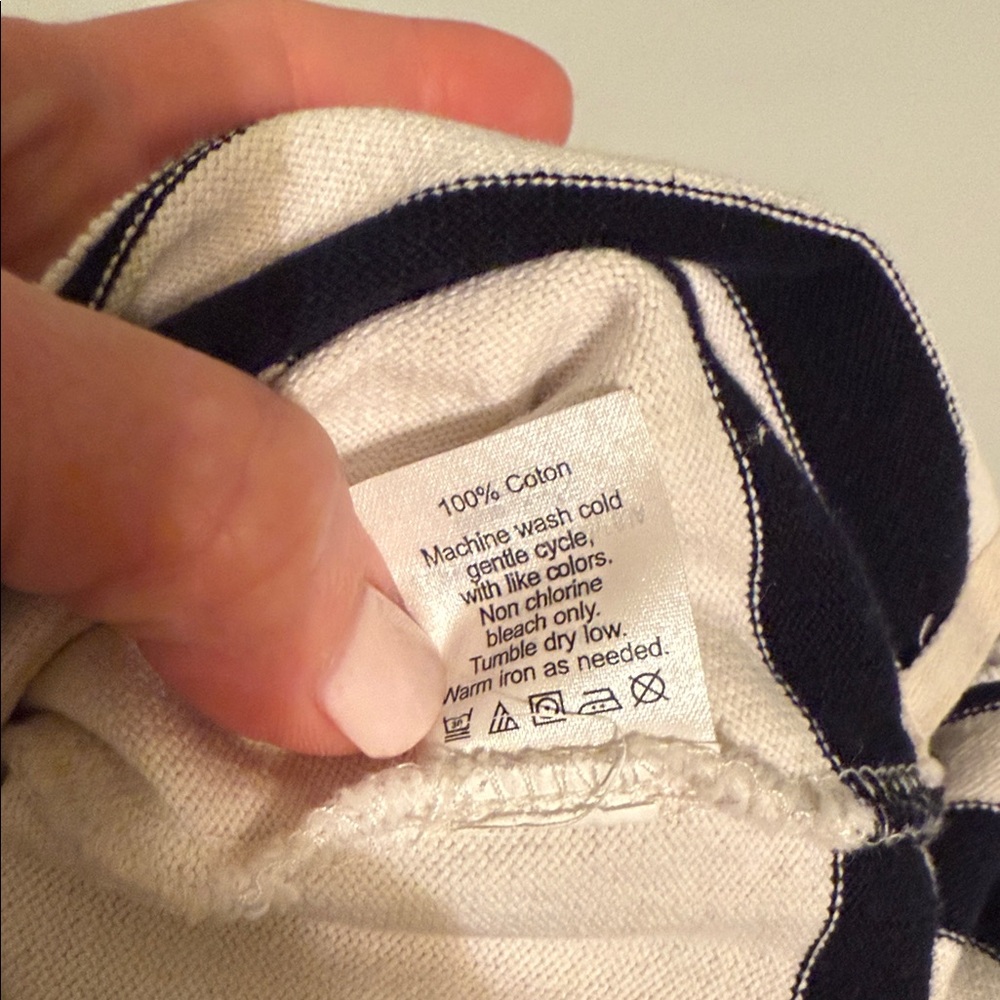 J. Crew White and Black Striped Long Sleeve Top - Picture 5 of 5